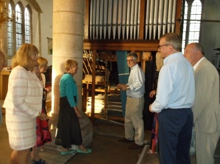 Gathering by the organ